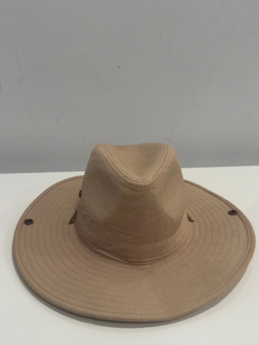 Tan Wide Brim Outdoor Fedora Hat - Unbranded